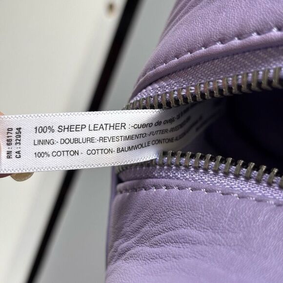 Free people say yes leather purse tote lavender purple new - Picture 11 of 16